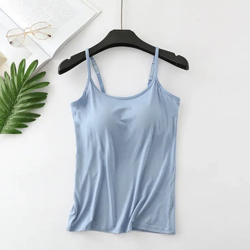 BreezyEase - Camisole Tops With Built In Bra