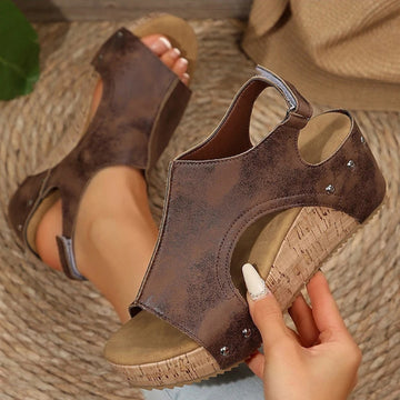 ComfoLift - Ladies Walking Orthopedic Platform Wedge Sandals