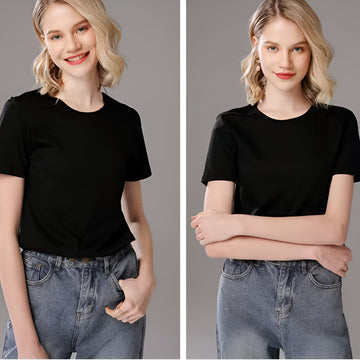 MilkyTee – Silk Ladies Short Sleeve T shirt