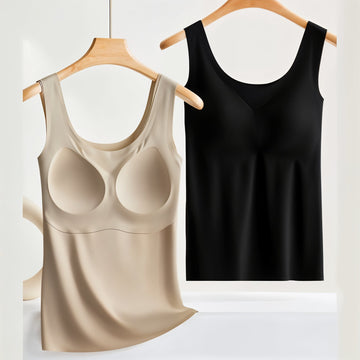 CoolLift - Silk Ladies Summer Tank Top with Built-In Bra