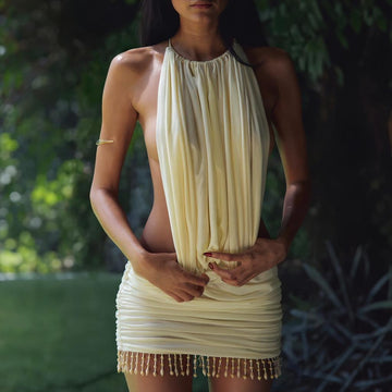 Soleia - Backless Summer Mini Dress